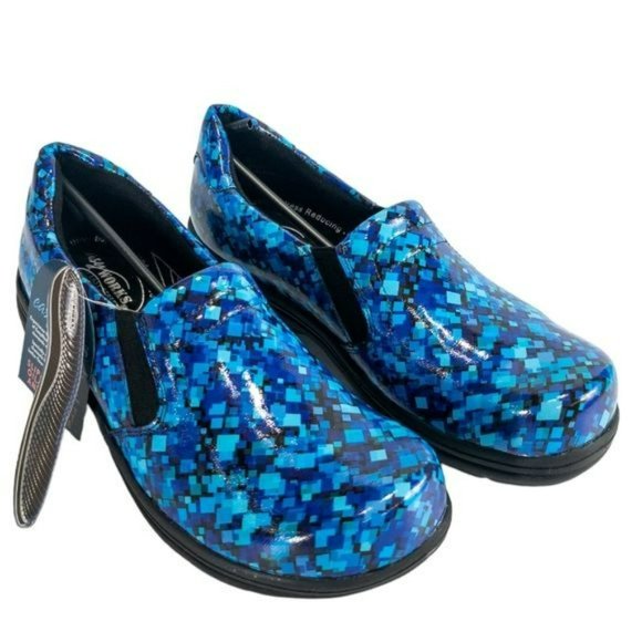 Easy Works Easy Street Bind Clogs Blue Spectral Print -7.5 - Picture 5 of 7